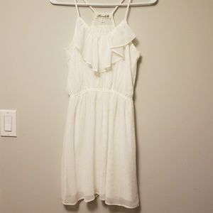 Casual white summer dress